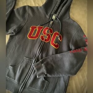 USC Zip Up “Fight On” Uni-sex Hoodie Jacket Sweatshirt L